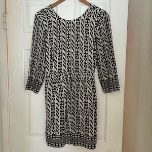 Madewell black and white dress